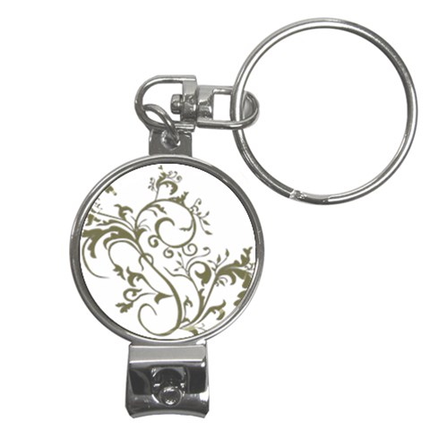 Decorative Vine Nail Clippers Key Chain from ArtsNow.com Front