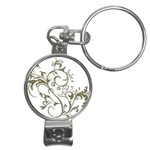 Decorative Vine Nail Clippers Key Chain