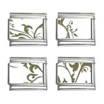 Decorative Vine 9mm Italian Charm (4 pack)