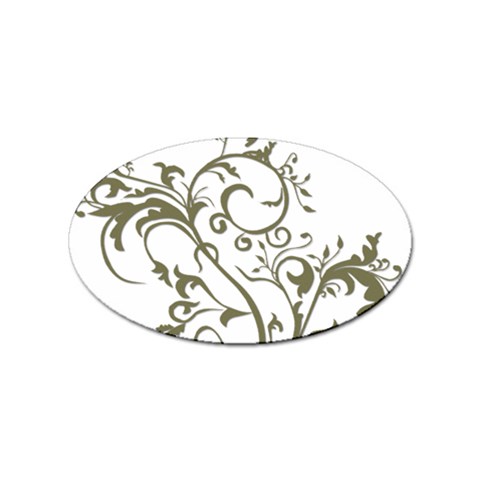 Decorative Vine Sticker (Oval) from ArtsNow.com Front