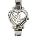 Decorative Vine Heart Italian Charm Watch