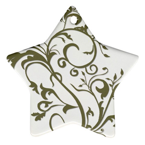 Decorative Vine Star Ornament (Two Sides) from ArtsNow.com Front