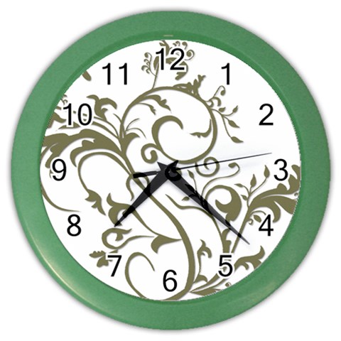 Decorative Vine Color Wall Clock from ArtsNow.com Front