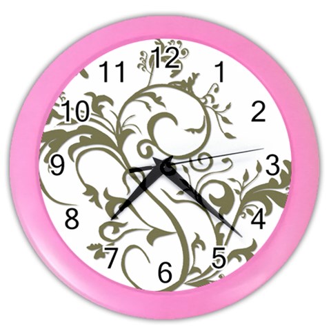 Decorative Vine Color Wall Clock from ArtsNow.com Front