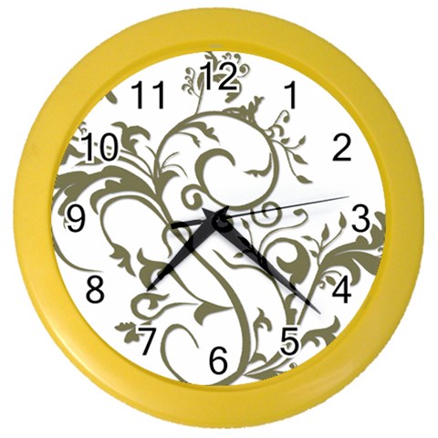 Decorative Vine Color Wall Clock from ArtsNow.com Front