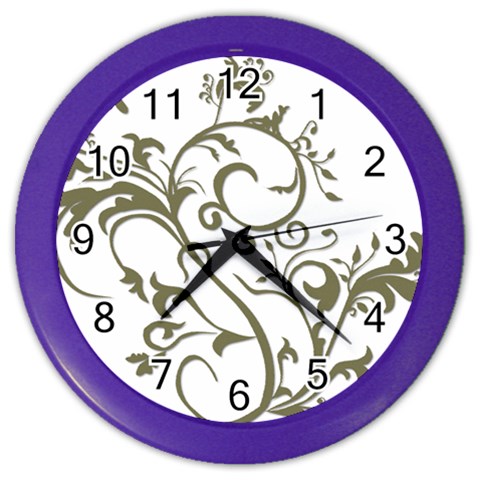 Decorative Vine Color Wall Clock from ArtsNow.com Front