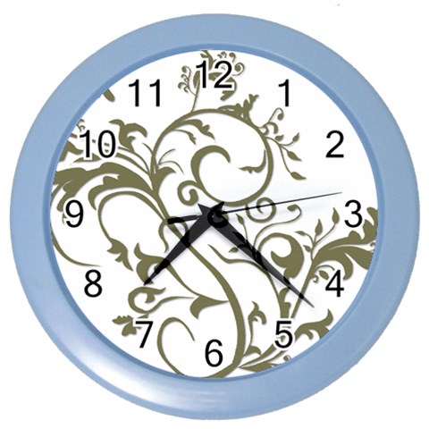 Decorative Vine Color Wall Clock from ArtsNow.com Front