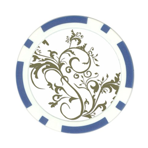 Decorative Vine Poker Chip Card Guard (10 pack) from ArtsNow.com Back