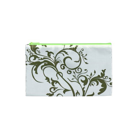 Decorative Vine Cosmetic Bag (Small) from ArtsNow.com Front