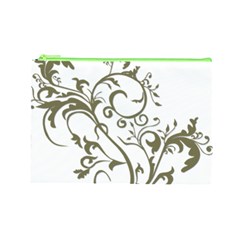 Decorative Vine Cosmetic Bag (Large) from ArtsNow.com Front