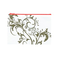 Decorative Vine Cosmetic Bag (Large) from ArtsNow.com Front