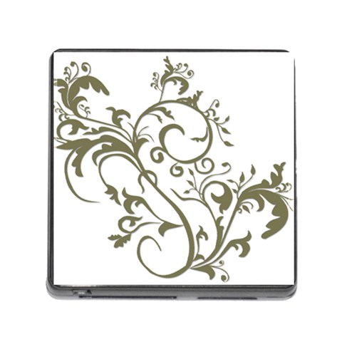 Decorative Vine Memory Card Reader with Storage (Square) from ArtsNow.com Front