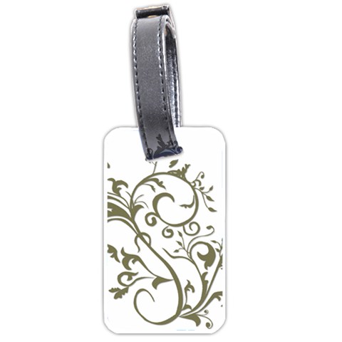 Decorative Vine Luggage Tag (one side) from ArtsNow.com Front