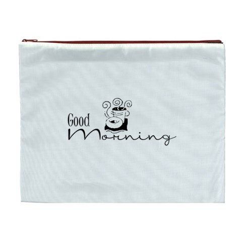 Morning Coffee Cosmetic Bag (XL) from ArtsNow.com Front