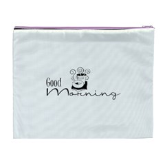 Morning Coffee Cosmetic Bag (XL) from ArtsNow.com Back