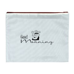 Morning Coffee Cosmetic Bag (XL) from ArtsNow.com Back