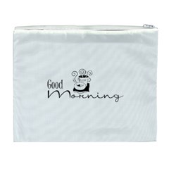 Morning Coffee Cosmetic Bag (XL) from ArtsNow.com Back