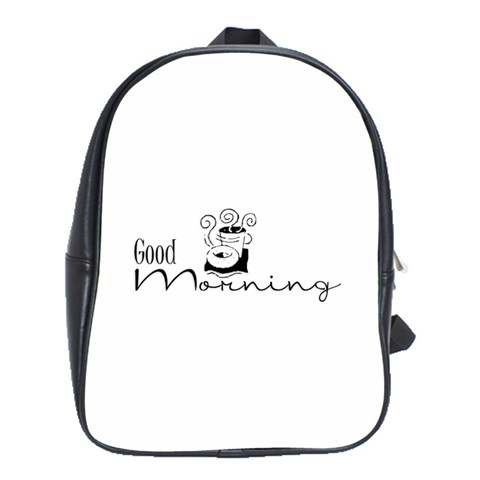 Morning Coffee School Bag (Large) from ArtsNow.com Front