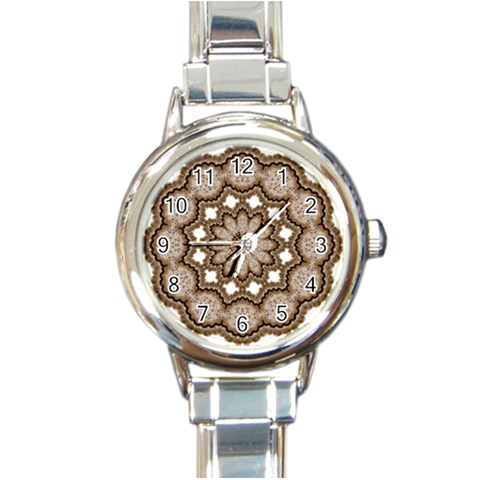 Cookie Round Italian Charm Watch from ArtsNow.com Front