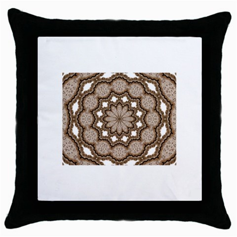 Cookie Throw Pillow Case (Black) from ArtsNow.com Front