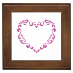 Purple Heart Frame Framed Tile