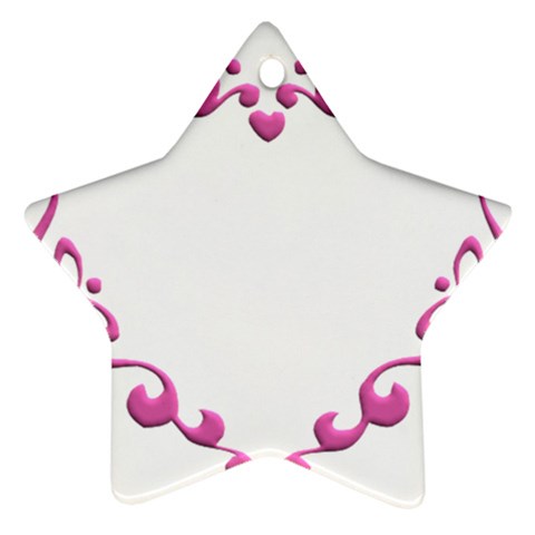 Purple Heart Frame Ornament (Star) from ArtsNow.com Front