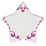 Purple Heart Frame Ornament (Star)