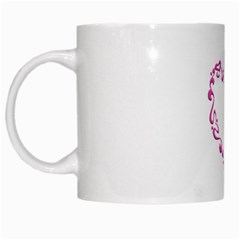 Purple Heart Frame White Mug from ArtsNow.com Left