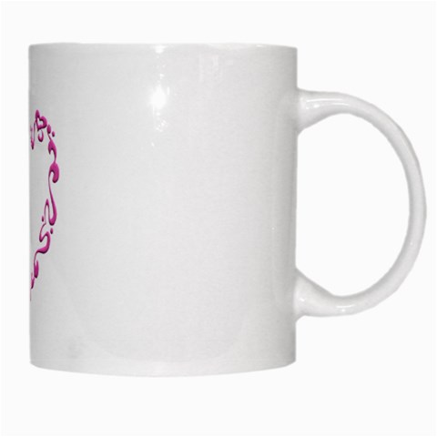 Purple Heart Frame White Mug from ArtsNow.com Right