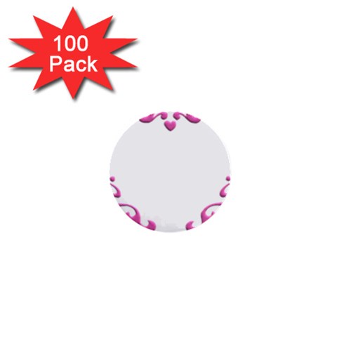 Purple Heart Frame 1  Mini Button (100 pack)  from ArtsNow.com Front