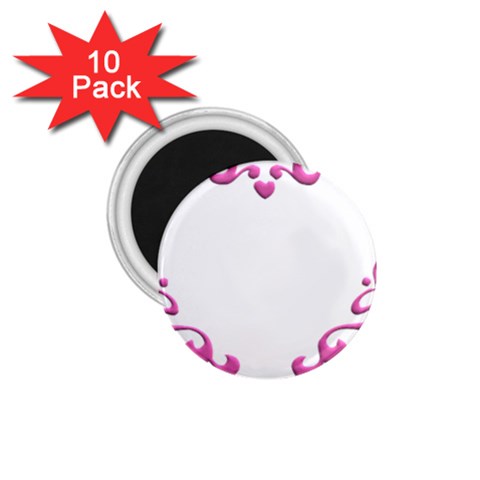 Purple Heart Frame 1.75  Magnet (10 pack)  from ArtsNow.com Front