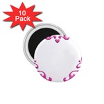 Purple Heart Frame 1.75  Magnet (10 pack) 