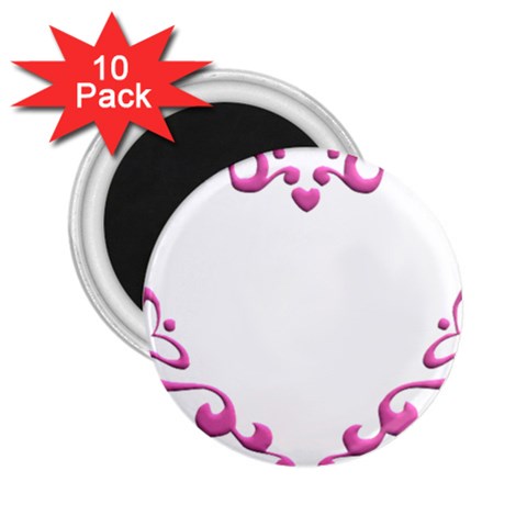 Purple Heart Frame 2.25  Magnet (10 pack) from ArtsNow.com Front