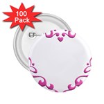 Purple Heart Frame 2.25  Button (100 pack)