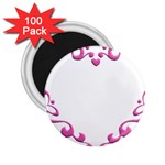 Purple Heart Frame 2.25  Magnet (100 pack) 