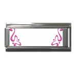 Purple Heart Frame Superlink Italian Charm (9mm)