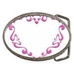 Purple Heart Frame Belt Buckle