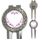 Purple Heart Frame 3-in-1 Golf Divot