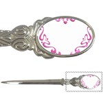 Purple Heart Frame Letter Opener