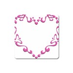 Purple Heart Frame Magnet (Square)