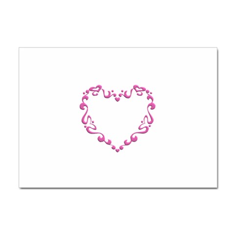 Purple Heart Frame Sticker A4 (10 pack) from ArtsNow.com Front