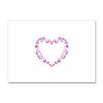 Purple Heart Frame Sticker A4 (10 pack)