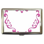 Purple Heart Frame Cigarette Money Case