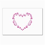 Purple Heart Frame Postcard 4  x 6 