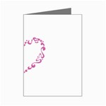 Purple Heart Frame Mini Greeting Card