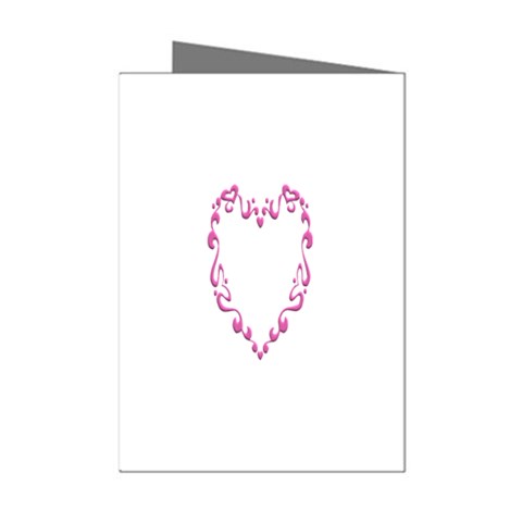 Purple Heart Frame Mini Greeting Cards (Pkg of 8) from ArtsNow.com Left