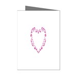 Purple Heart Frame Mini Greeting Cards (Pkg of 8)