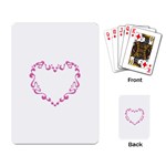 Purple Heart Frame Playing Cards Single Design