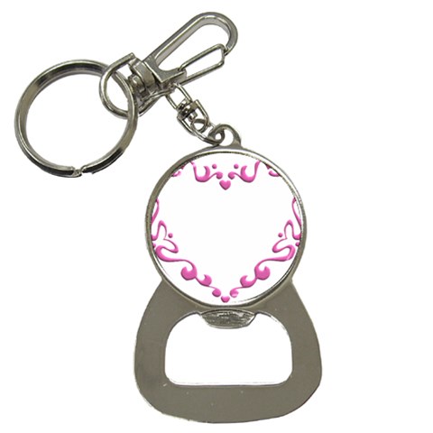 Purple Heart Frame Bottle Opener Key Chain from ArtsNow.com Front