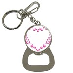 Purple Heart Frame Bottle Opener Key Chain